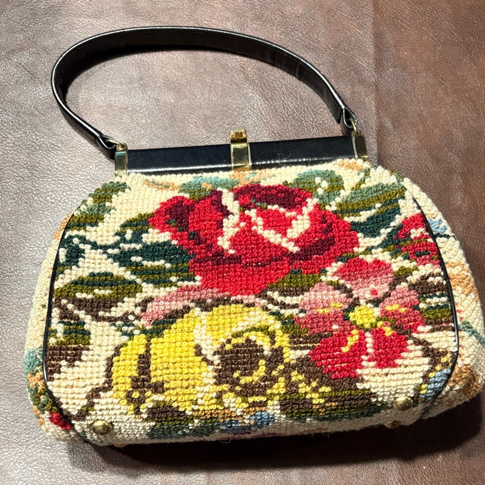 Floral Tapestry Handbag